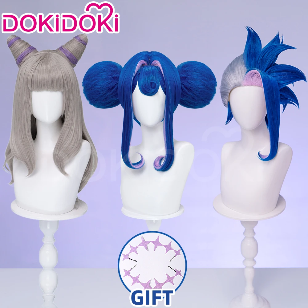Anime Cosplay Blue Hair - STOKTA Mevcut: Guinevere Olivia Peruğu, Anime