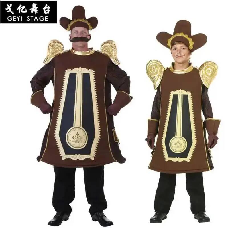 Anime Cosplay Jumpsuit - Alarm Cosplay Sahne Kostümü, Saat Temalı,