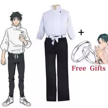 Anime Cosplay Couple - Anime Cosplay Seti Beyaz Dik Yaka