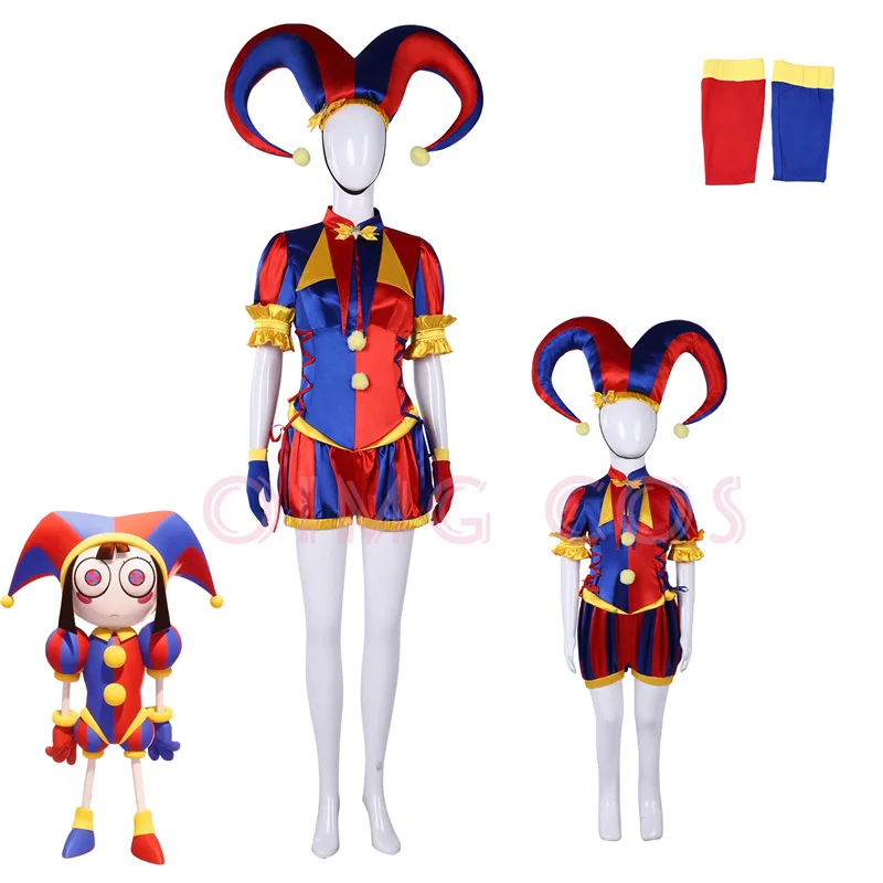 Anime Cosplay Jumpsuit - Muhteşem Dijital Sirk Pomni Cosplay Kostümü,